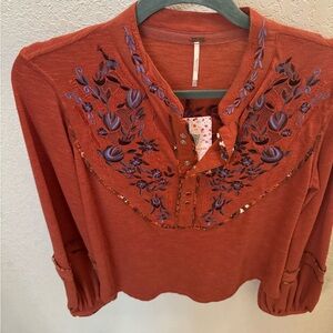 Free People western shirt